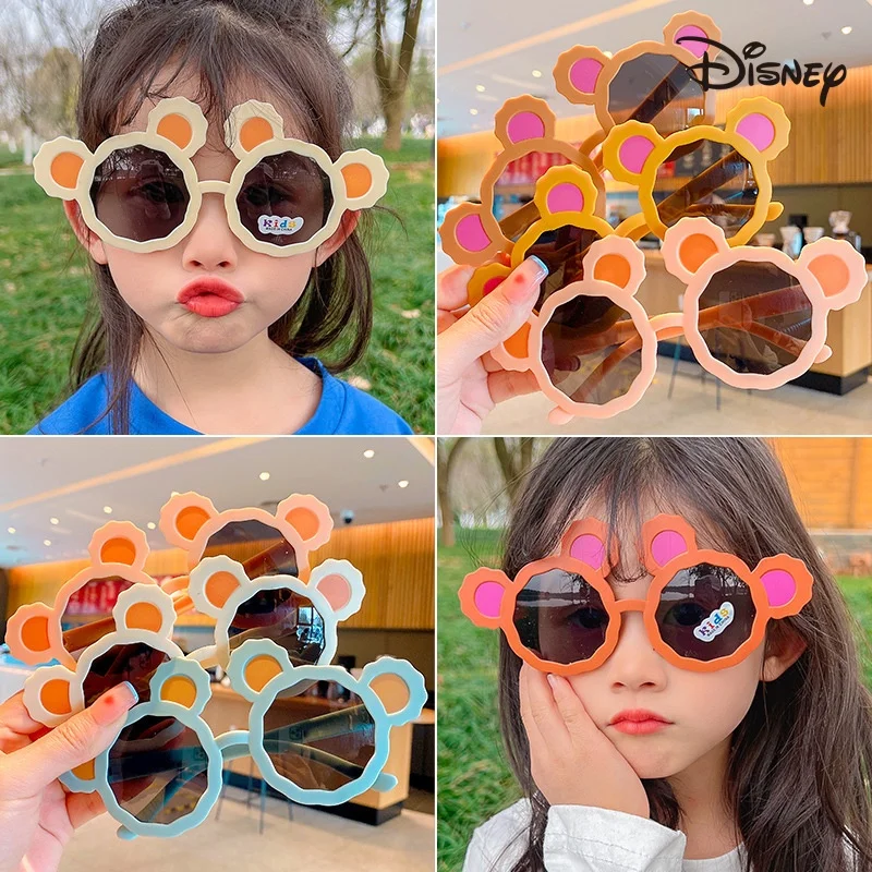 

Disney Mickey Mouse Sunglasses Mickey Action Anime Figures Sunglasses Cute Cartoon Character Travel Play Ornaments Children Gift