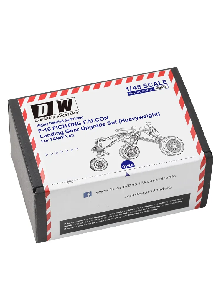 Dw 3D Print 480616 1/48 F-16 Carrello Di Atterraggio Heavy Fit Tamiya Modello 1/48 Scale