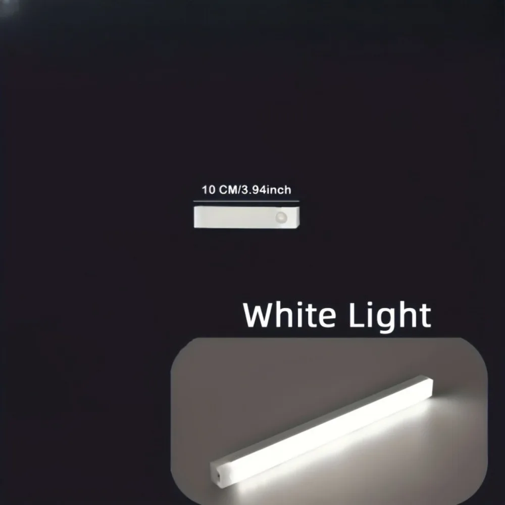5pcs Set of LED Motion Sensor Cabinet Lights, Used for Cold And Warm Lighting, USB Rechargeable Table Lighting, Suitable for Hom