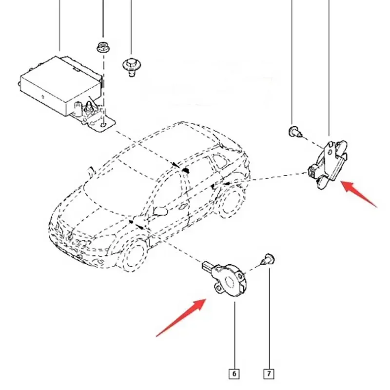 Reversing Sensor Speaker Parking AID 8200259144 for Renault Koleos Latitude Fluence Talisman