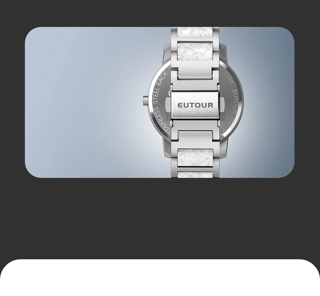 EUTOUR 2025 Spring Arrival Red White Concept Jewelry Watch Resin Material Grace Lady Girl Elegant E059 Magnet Watch Bracelet