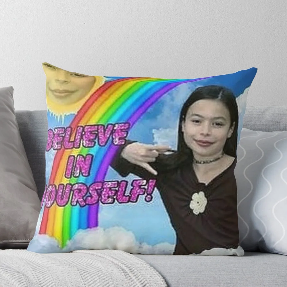 

believe in uself! Throw Pillow pillow pillowcase Decorative pillow case Couch Cushions Room decorating items