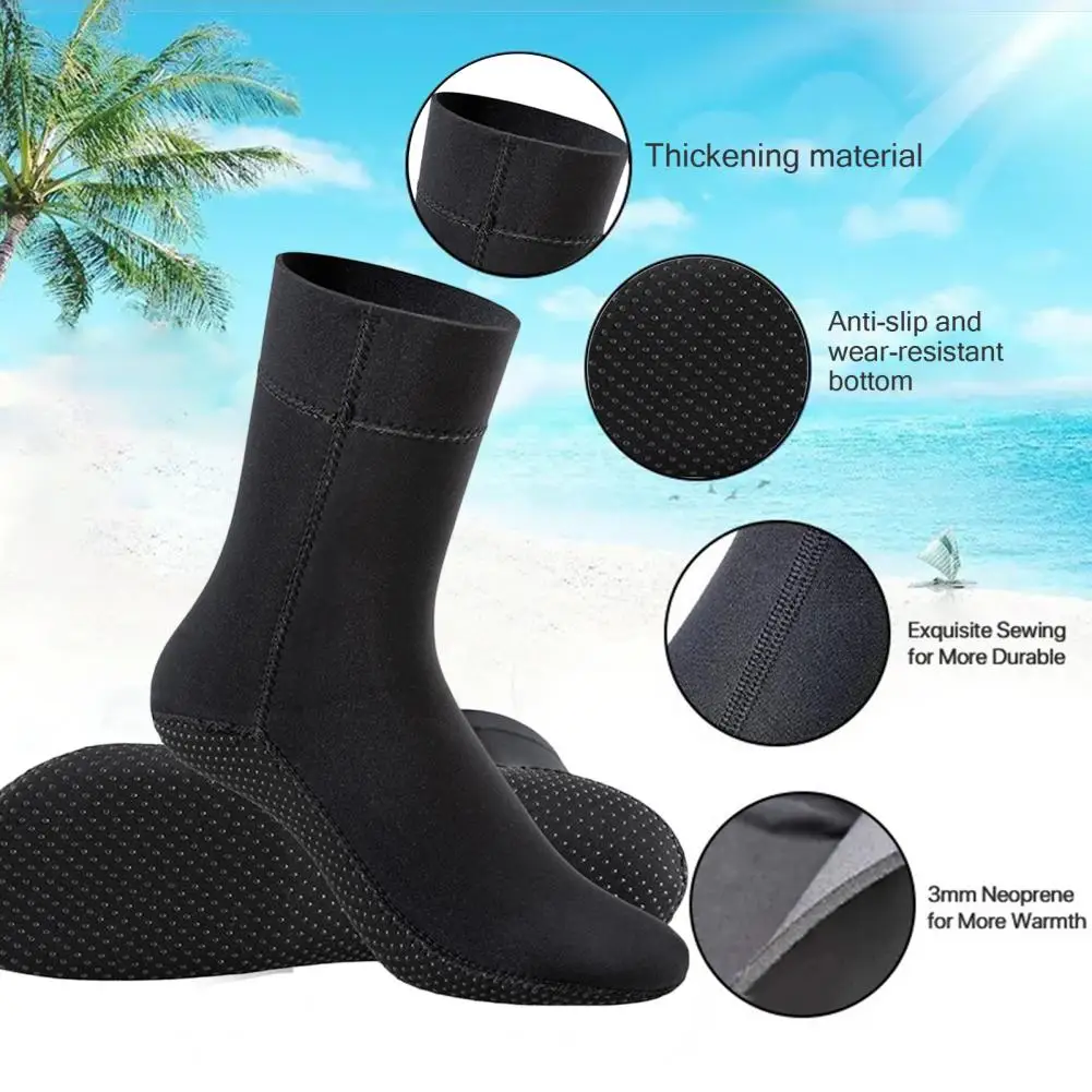 Beach Walking Socks Waterproof Neoprene Diving Socks Camouflage Beach Volleyball Non-slip Sole for Outdoor Water Sports Hiking