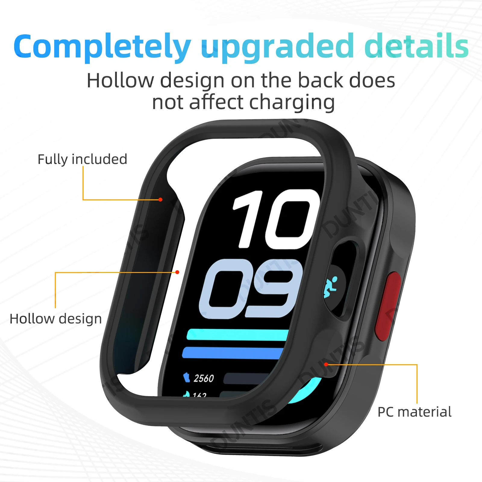 Sleek Matte Protective Shell for Smartwatch - Scratch Resistant Bumper Cover