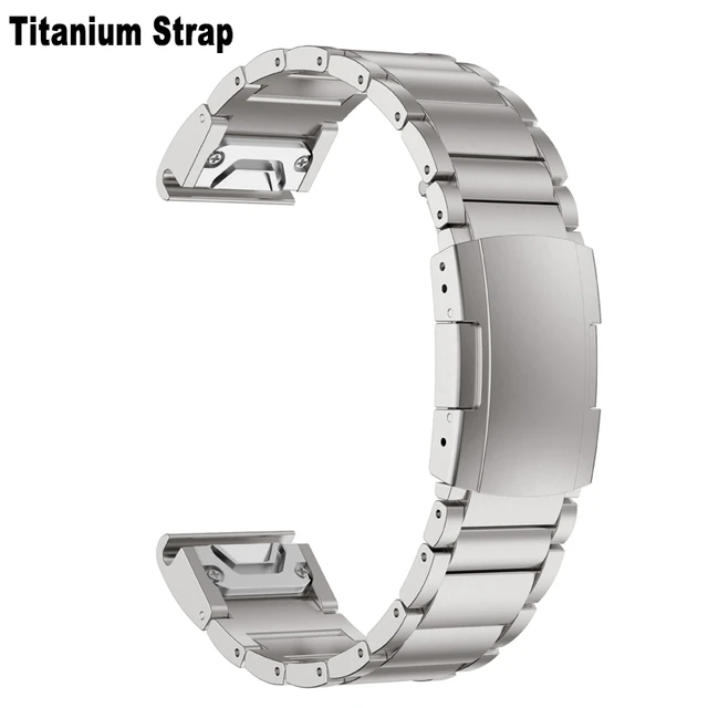 Pulsera de titanio Garmin 6X Pro 26mm-Correas de reloj-Aliexpress