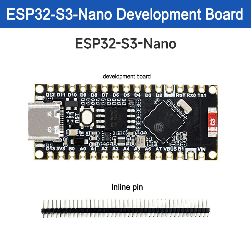 Фото Оригинальная детская макетная плата ESP32-S3 Nano ESP32, совместимая с Arduino Nano №2