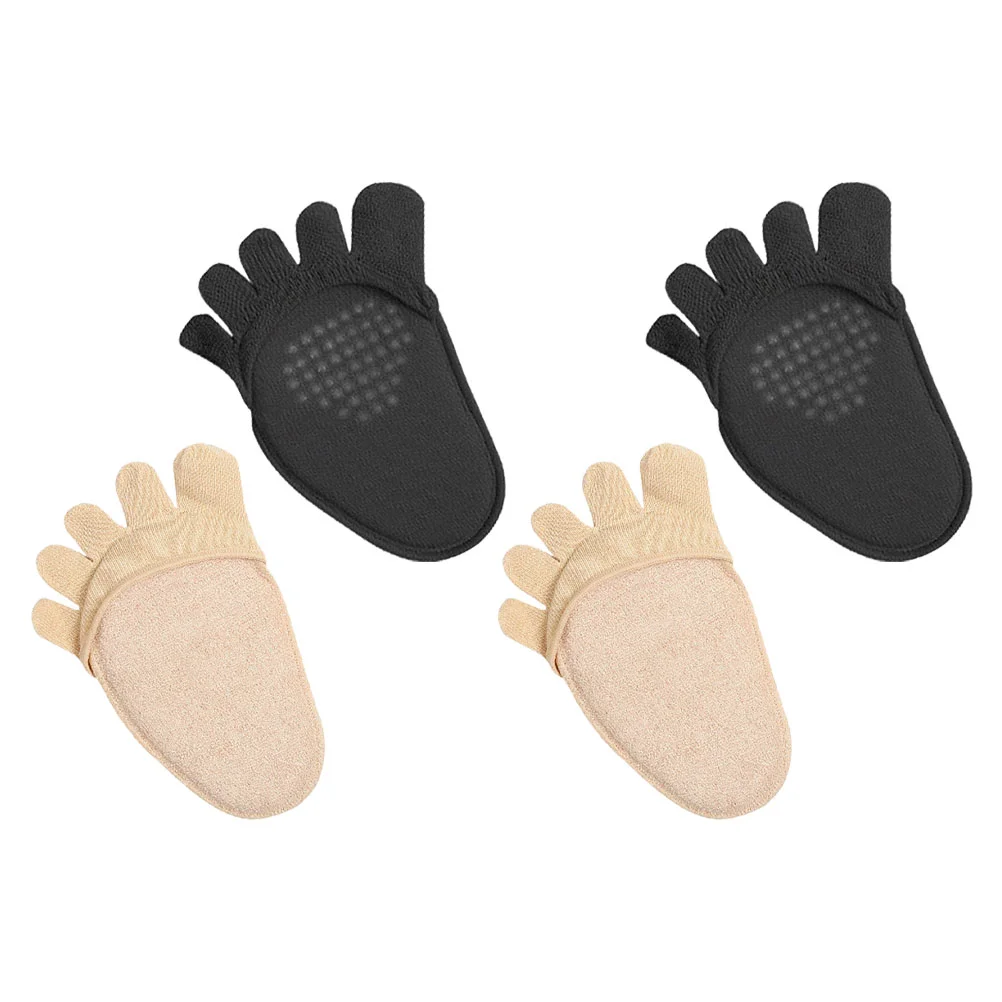 

Half Soles Seamless Toe Socks Palm Topper Anti-skid Anti-wear Anti-slip Five Toes Summer High Heel Pad Forefoot Cushion