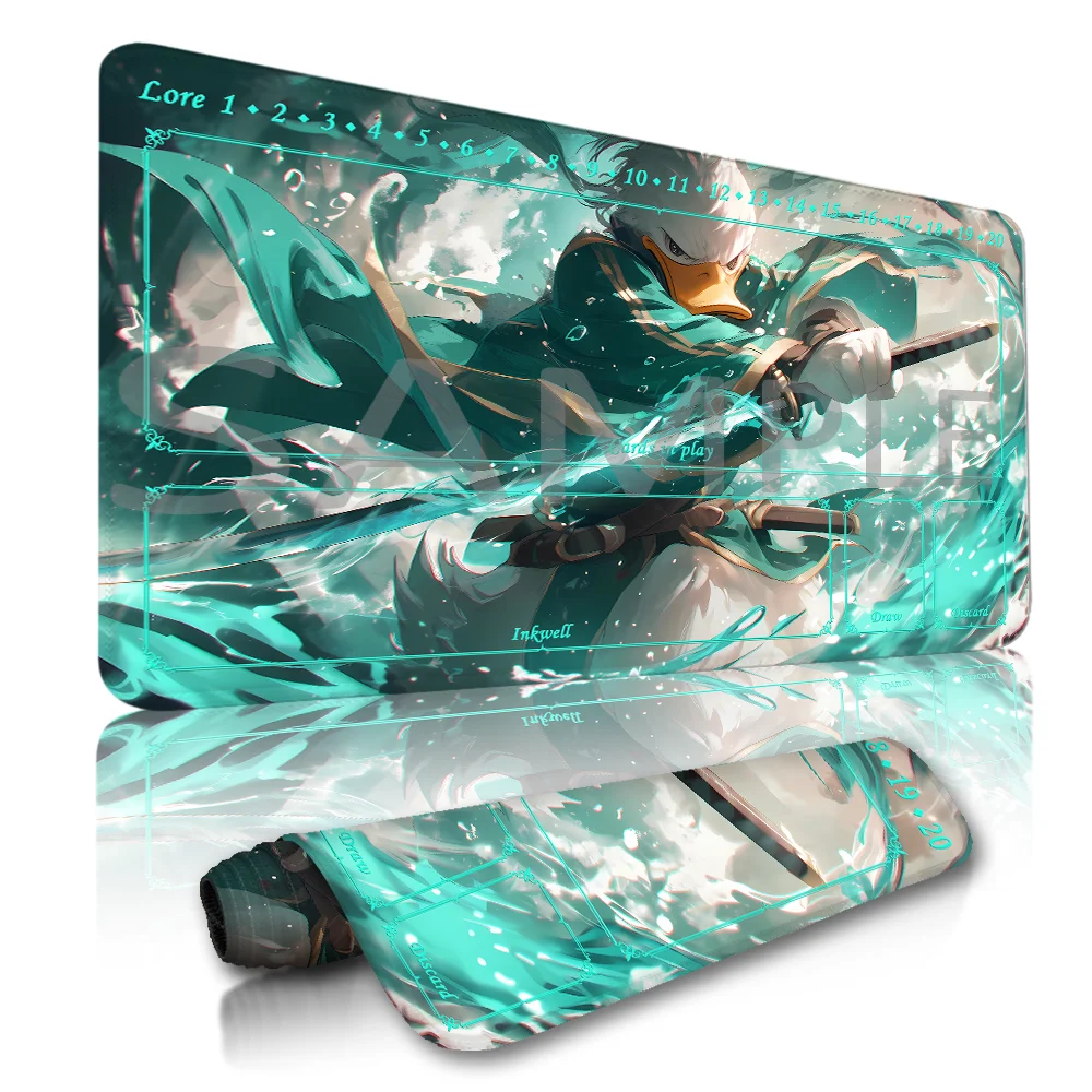 

Lorcana Playmat Free Storage Bag Size 24X14IN Trading Card Game Protective Mats Scratch-Resistant Durable 28