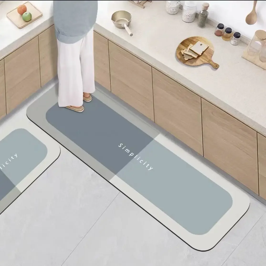 Non-slip, Waterproof, And Dirt-resistant Kitchen Floor Mat