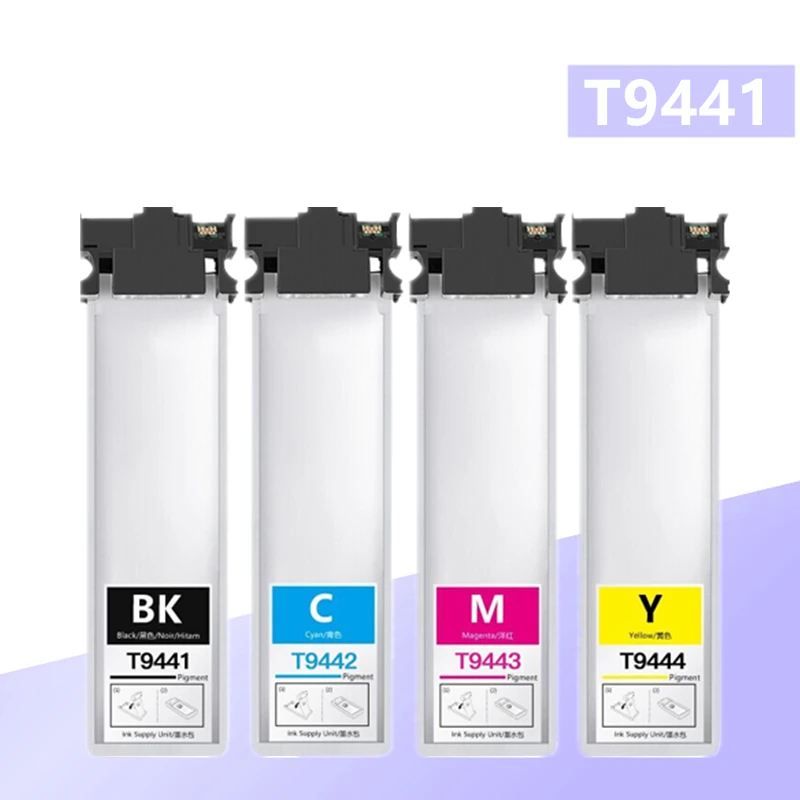 

4 Colors Compatible Ink Cartridges T9441 T9442 T9443 T9444 For Epson WorkForce Pro WF-C5210DW WF-C5290DW WF-C5710DWF WF-C5790DW