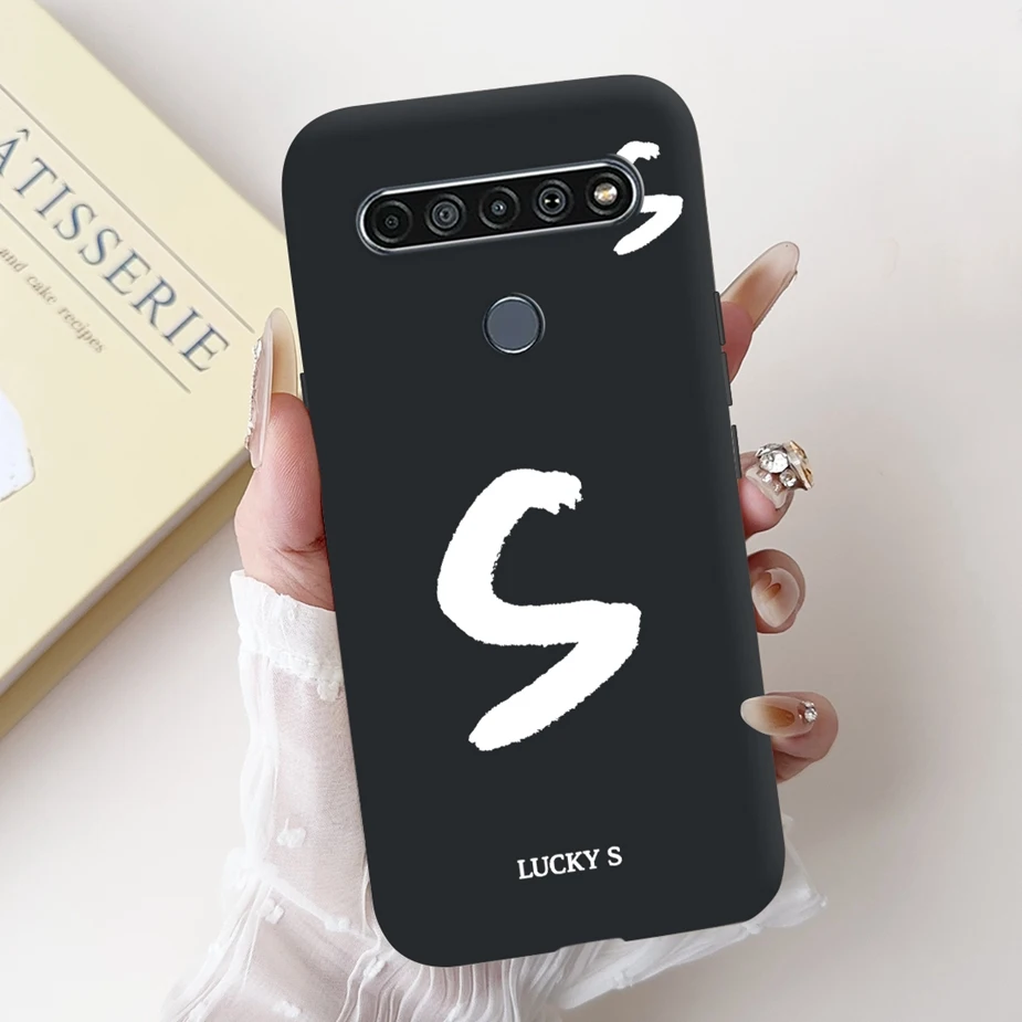 Cute Letters Cartoon Soft TPU Matte Phone Case Cover