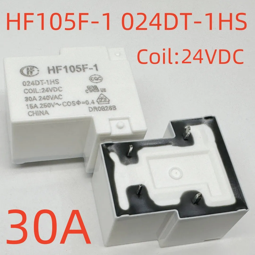 1Pc HONGFA HF105F 4 012D 1HS 12VDC Power Relay 4Pins 30A 240VAC