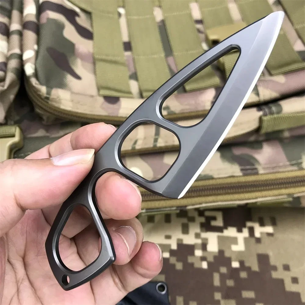 Description Picture 2 of itemTactical EDC Mini Tool Stainless Steel Fixed Blade Neck Knife Outdoor Fishing Survival Knives Camping Tool Pocket Knife Gift