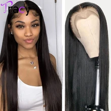 13x4 Straight Lace Front Wig For Women Human Hair Wigs HD Transparent Lace Frontal Wig Brazilian 4x4 Lace Closure Wig