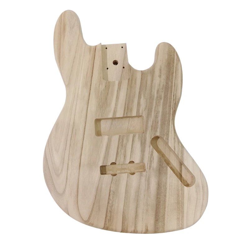 Handgefertigter, geschliffener, unvollendeter Korpus, Ersatzholz, Gitarren-DIY-Zubehör 69HD