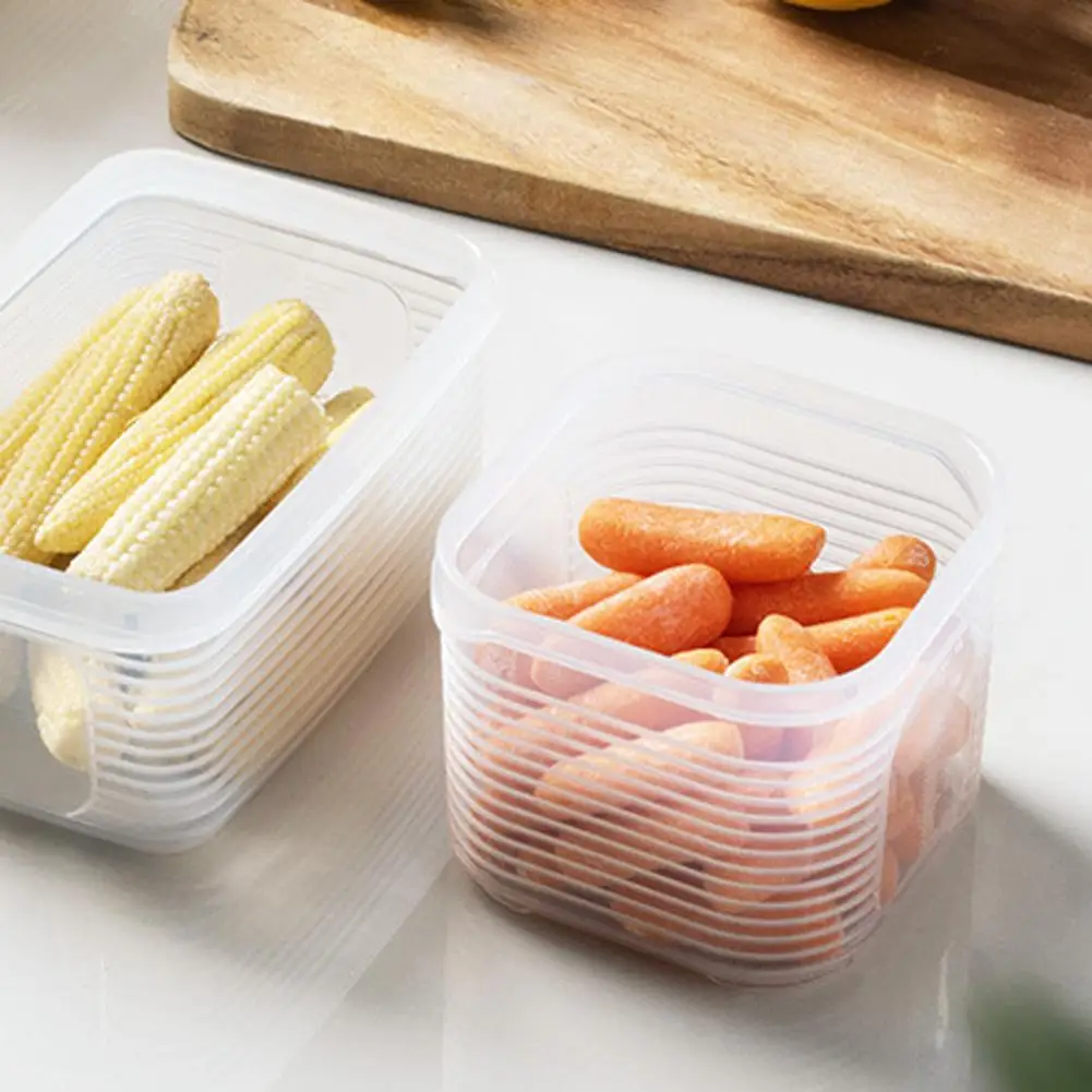 

Versatile Transparent Refrigerator Bin Refrigerator Storage Containers for Vegetable Fruit Preservation for Refrigerator