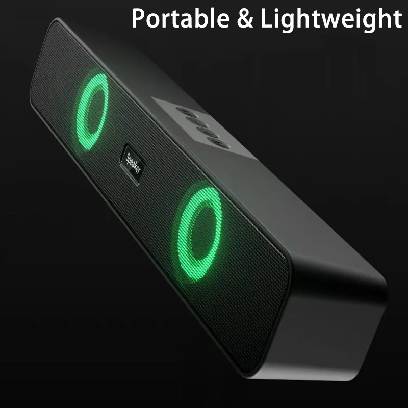 Bluetooth LED Light 4D Surround Speaker Home Theater Sound System Computer Soundbar For TV Subwoofer Wired Stereo Strong Bass