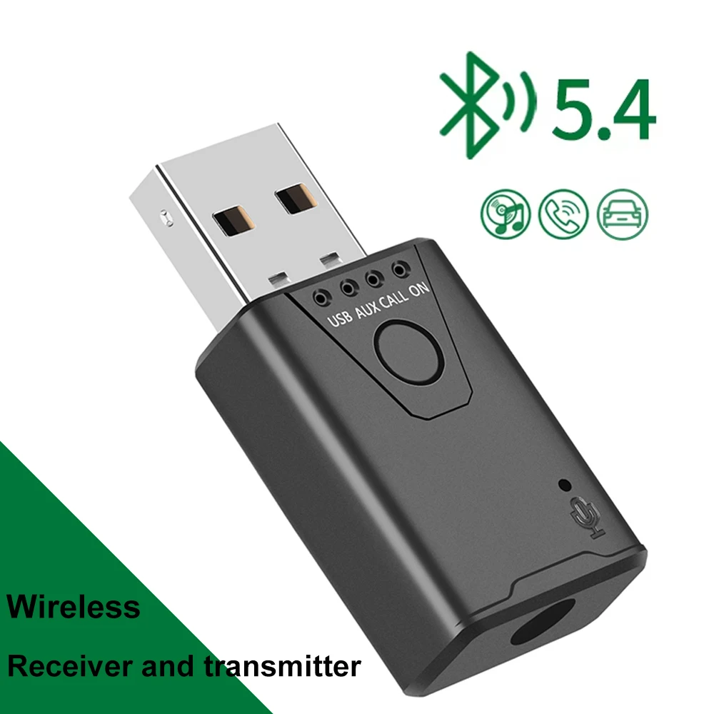 Bluetooth 5.4 Receiver For Car & Home – Wireless Audio Adapter With Noise Cancelling Mic, 16H Battery