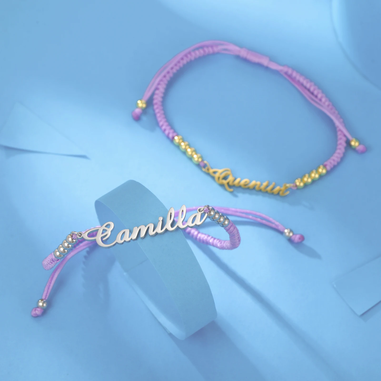COOLTIME Personalisiertes Namensarmband für Damen, Edelstahl, modisch, personalisiertes Namensarmband, Schmuck, Geschenk, Neu – Detail 9
