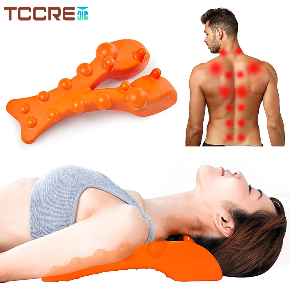 Correct Cervical Vertebra Lumbar Traction Straight Spine Spine Relax Back Massage Board Brace Back Stretching Device Health Care