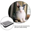 Pink Guinea Pig Litter Tray Pan Bunny Bedding Corner Litter Box Grate Restroom Toilet Corner Potty Poop Trainer Hamster 6
