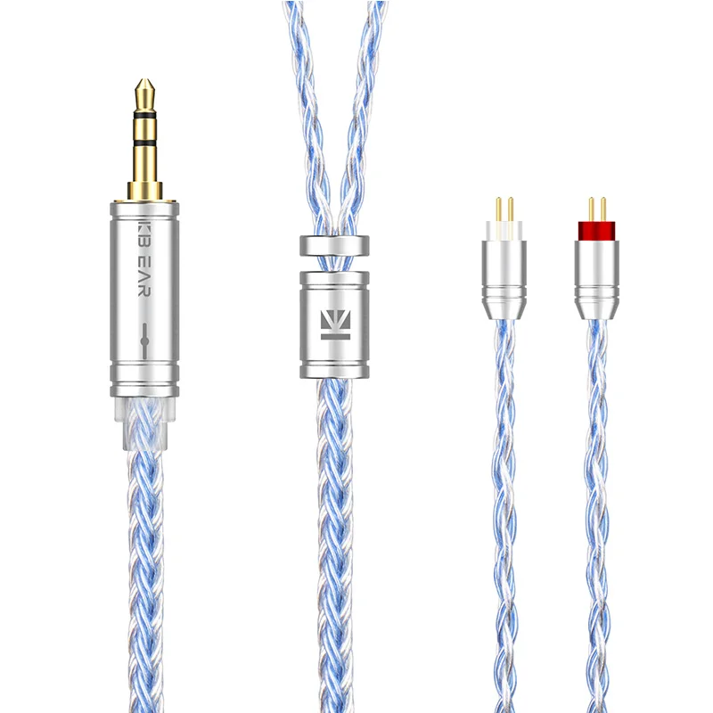 Conector de Fones de Cristal Único de Cobre Banhado a Prata Cabo de Atualização Mmcx Qdc 2pin Mmcx 5n Star River Lark 16 Núcleos Ks1 Kbear-st16 - Image 6