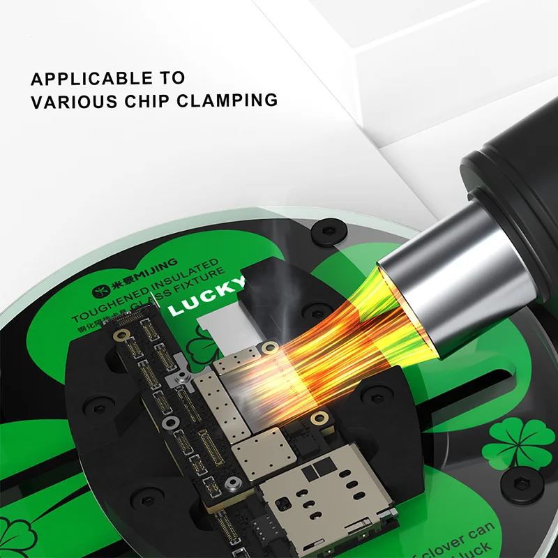 Mijing GK18 GK19 휴대폰/패드/시계 마더보드 CPU IC 칩 고정용 강화 절연 유리 고정 장치