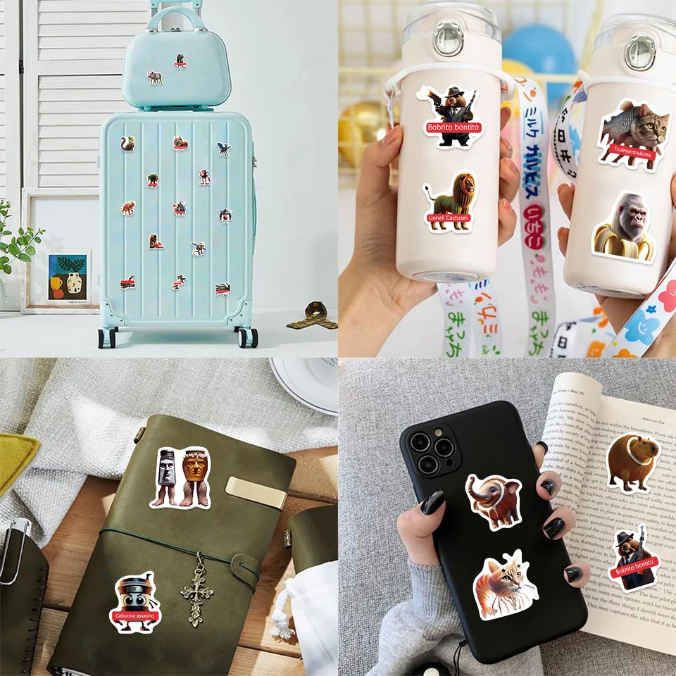 Tung Tung Tung Sahur Sticker-Set - 50 Stück inklusive Tralalero Tralala