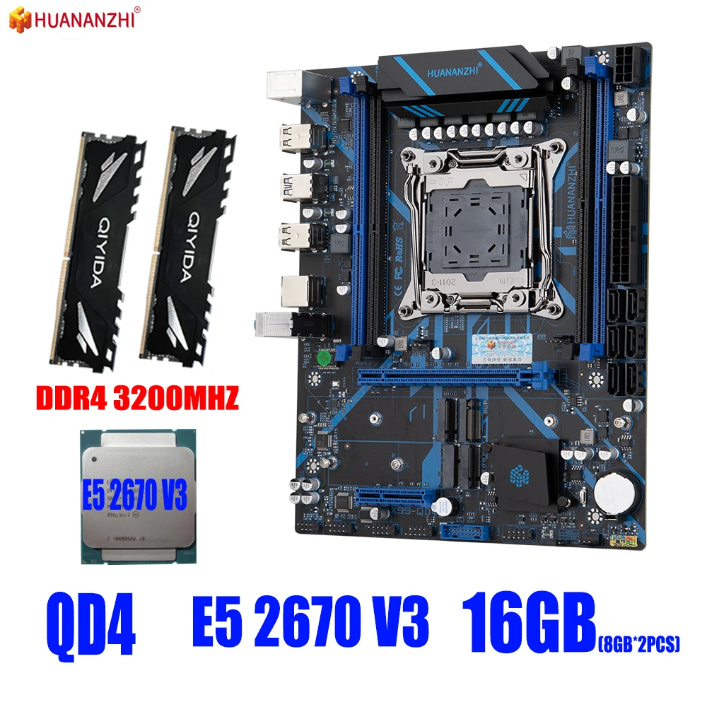 Huananzhi-QD4-X99-Moederbord-Set-Met-Combo-Kit-Xeon-LGA2011-3-E5-2670 ...
