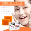 2pcs/pack Handmade Whitening Soap Skin Care Deep Cleaning Moisturizing Cleansing Essential Temperate Brighten Kojic Acid Soap 4