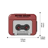 Retro Tape Mini Recorder Keychain Cassette Player Music Box Pendant Kids Toys Retro Musical Sound Machine Party Christmas Gift 6
