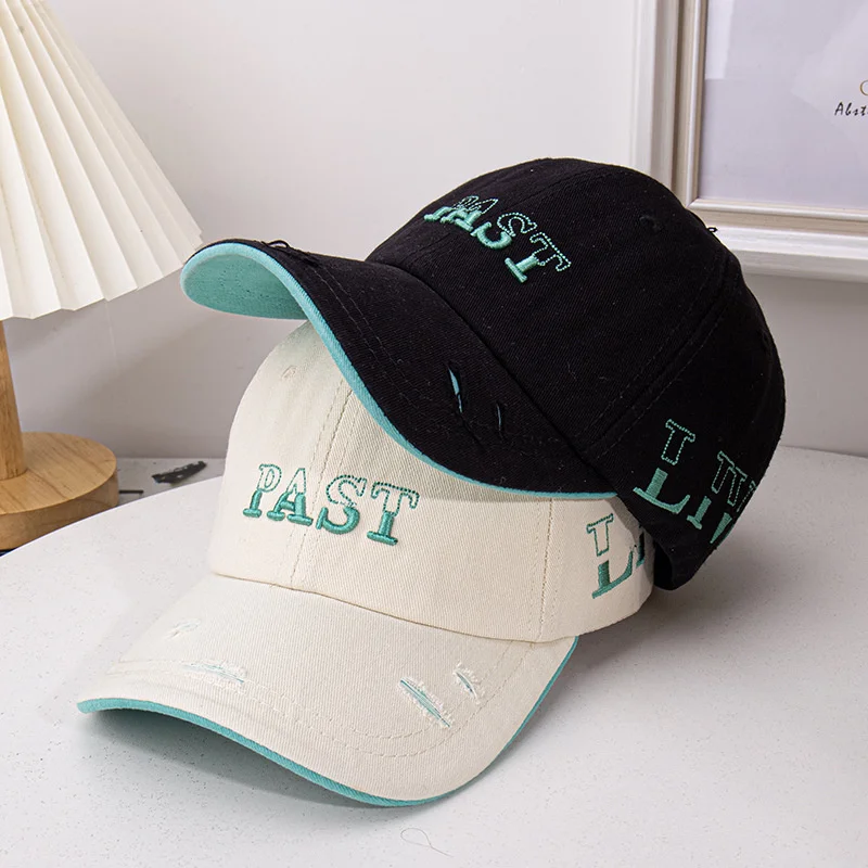 

Бейсболка унисекс с вышивкой и дырками, Модная хлопковая кепка с дырками, Повседневная Уличная спортивная шапка для гольфа, Регулируемая Ретро Снэпбэк Кепка От Солнца