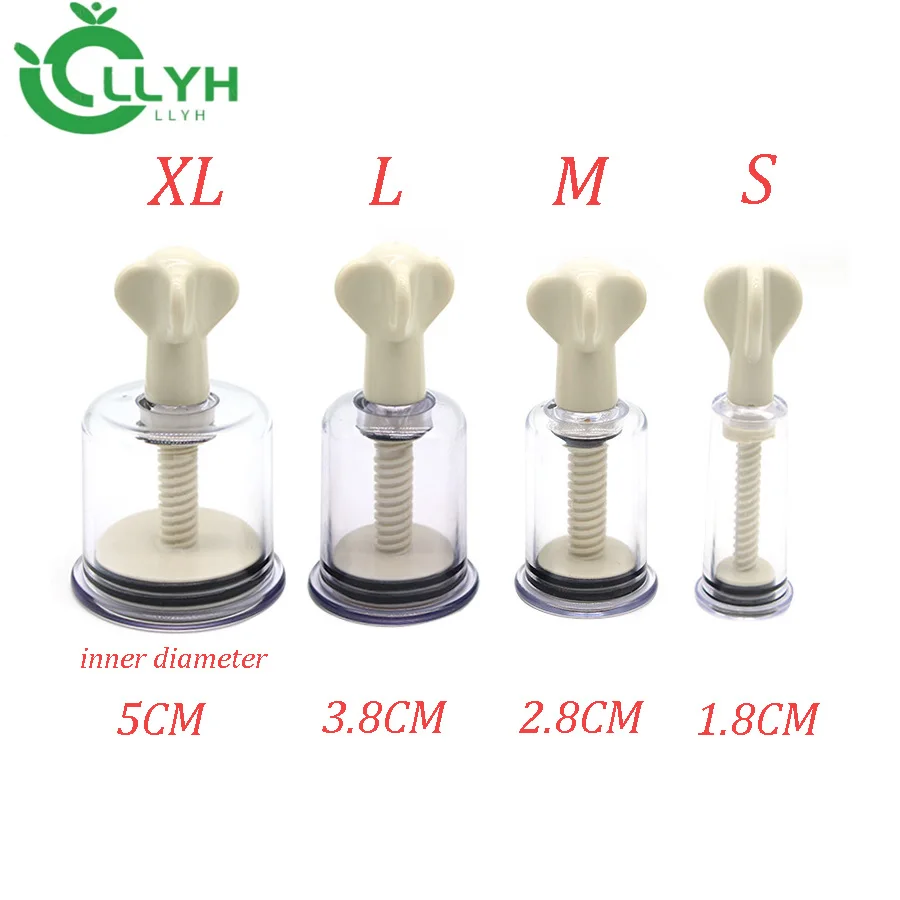 Vacuum Cupping Device Manual Rotating Cupping Vacuum Suction Cup Breast Nipple Sucker Body Massager Anti Cellulite Massager 1PC