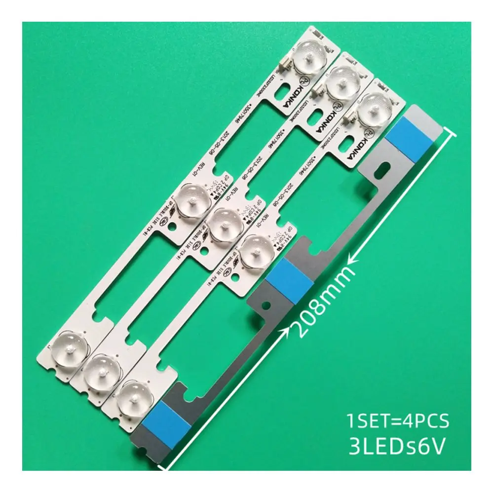 

Абсолютно новый, 1 комплект = 4 шт., 3 светодиодный Ода, 6 дюймов, светодиодные мм, Светодиодная лента KONKA светодиодный 32F230 0NE светодиодный 32F2300FX 208 35017946
