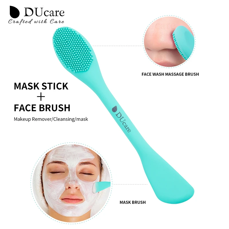 DUcare 2Pcs Makeup Brush Cleaner Sponge Powder Remover Soap Cleaning  Washing Brush Silicone Pad Mat Box Make Up Cosmetic Tools