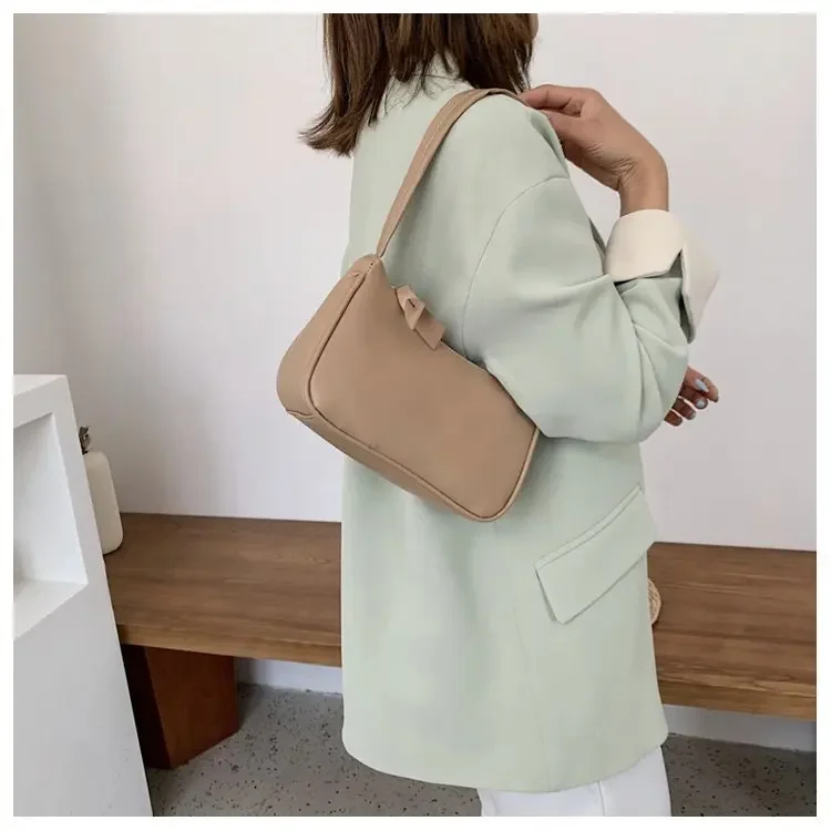 Retro PU Leather Womens Handbag - Vintage Shoulder Tote