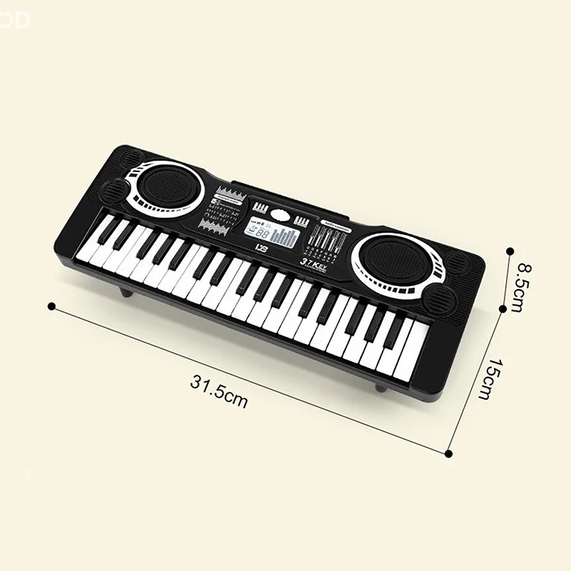 Portable 37 Keys Digital Keyboard LED Display Digital Electronic Piano Children Musical Instrument Early Educational Toy Piano