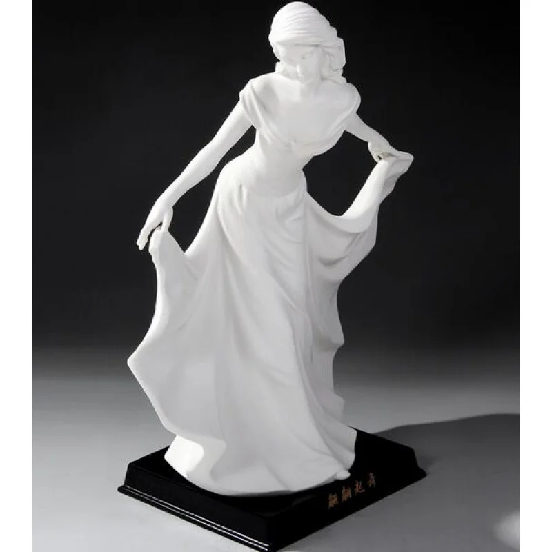 

Creativity of High-grade Ceramic Figure Sculpture Living Room TV Cabinet Home Decoration Gift Design Figure Statue Sculpture