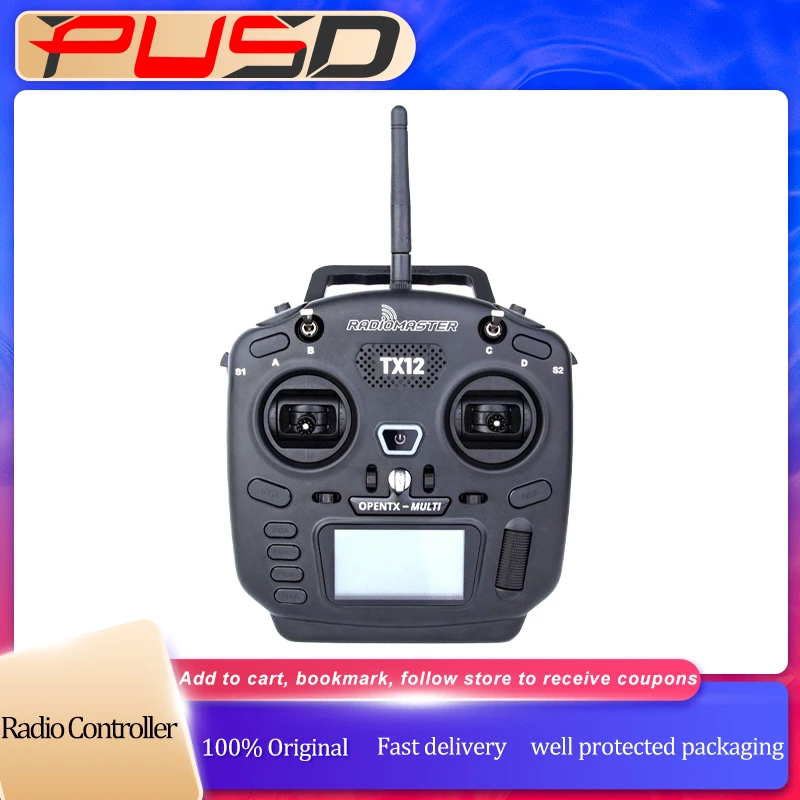 Radiomaster TX12 RC Transmitter MKII OpenTX Multi Protocol Radio Controller ELRS Remote Control Compact For FPV Drone RC Plane thumbnail 2