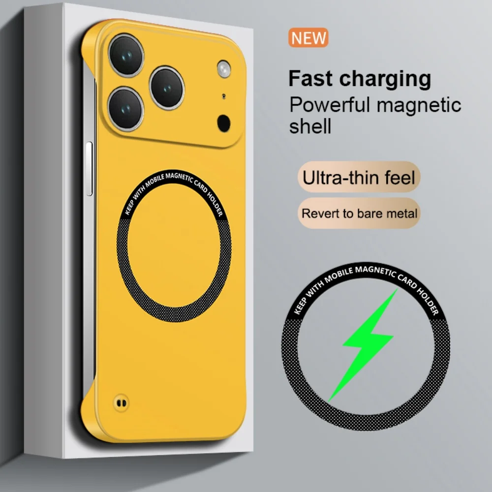 Ultra Thin Frameless Magnetic Hard Case with Matte Finish