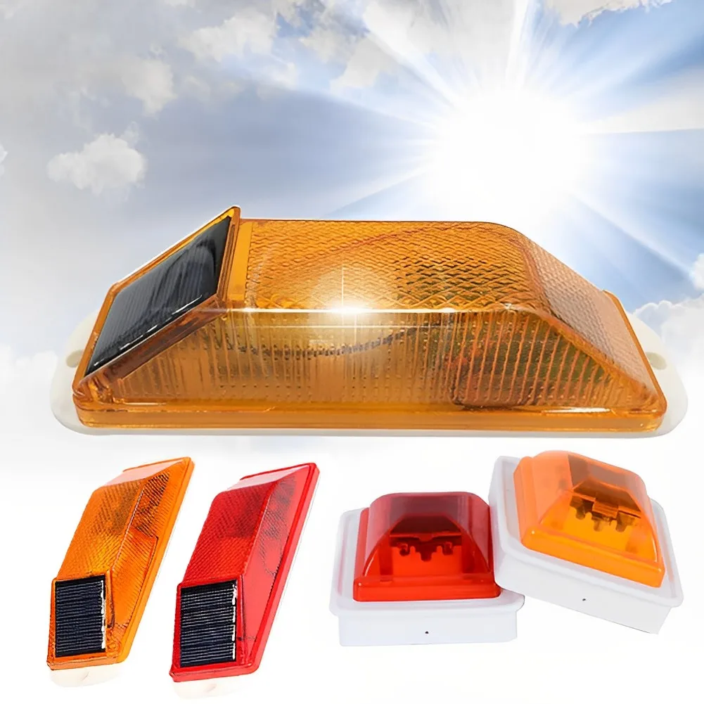 LED Solar Strobe Warn lampe Solar Nacht fahren Verkehrs sicherheit  Warnleuchte wasserdicht Auto Notfall Blinklicht - AliExpress