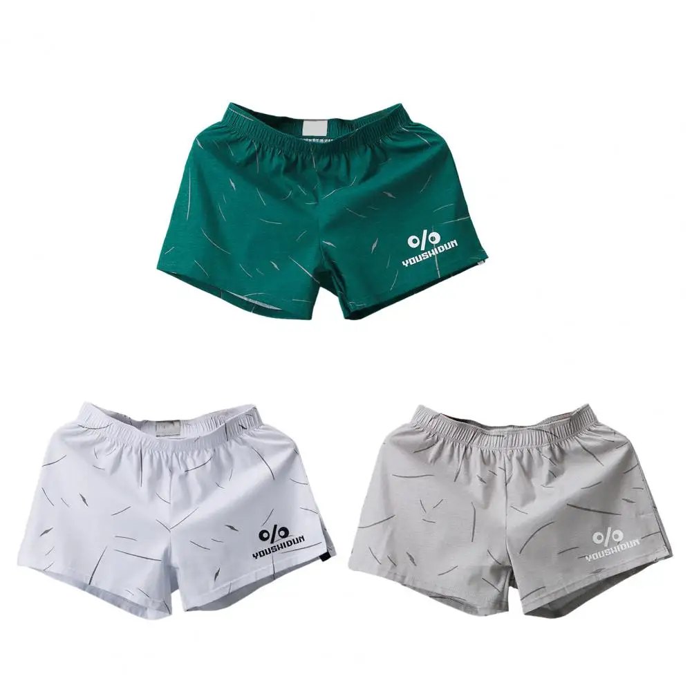 

Elastic Waistband Pajama Pants Comfortable Men's Homewear Boxer Shorts with Elastic Waist Soft Breathable Fabric Loose for Sleep