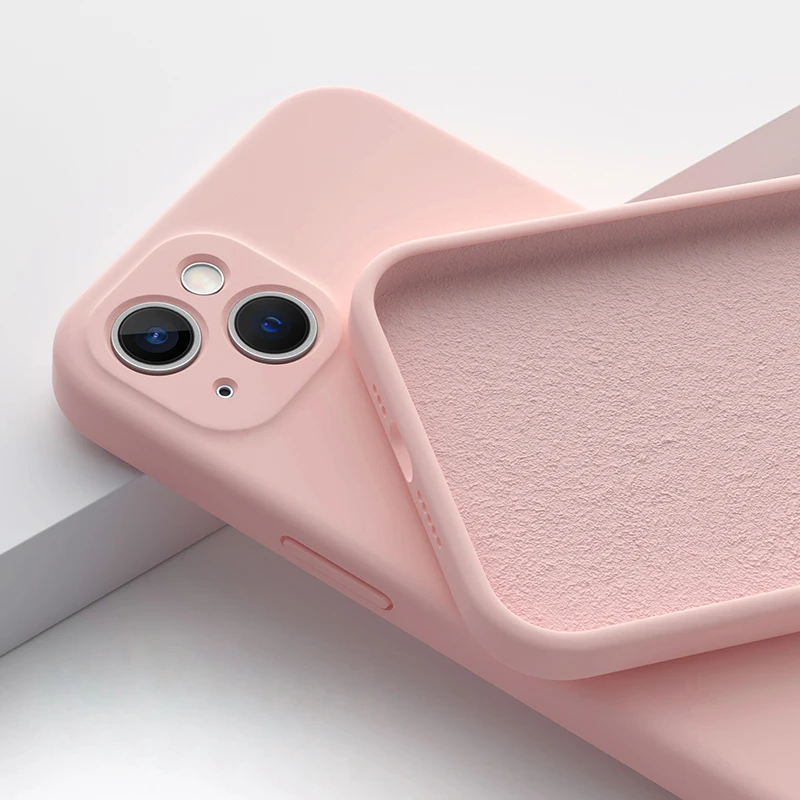 ตัวเลือกสินค้า เคสซิลิโคน iPhone 12-14 สีม่วง สวยทน