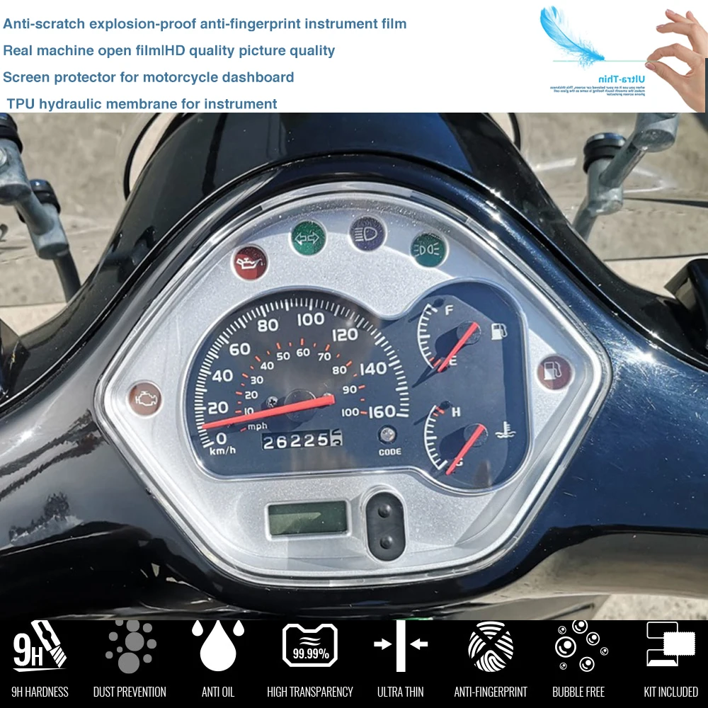 For Vespa GTS300 GTS 300 2014 2015 Motorcycle Accessories Cluster Scratch Protection Film Dashboard Screen Protector Meter