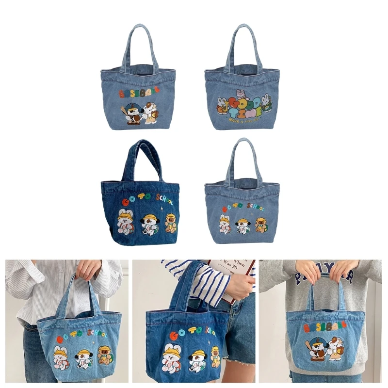 

Trend Denims Shoulder Bag & Practical Handbag Bento for Girls Women