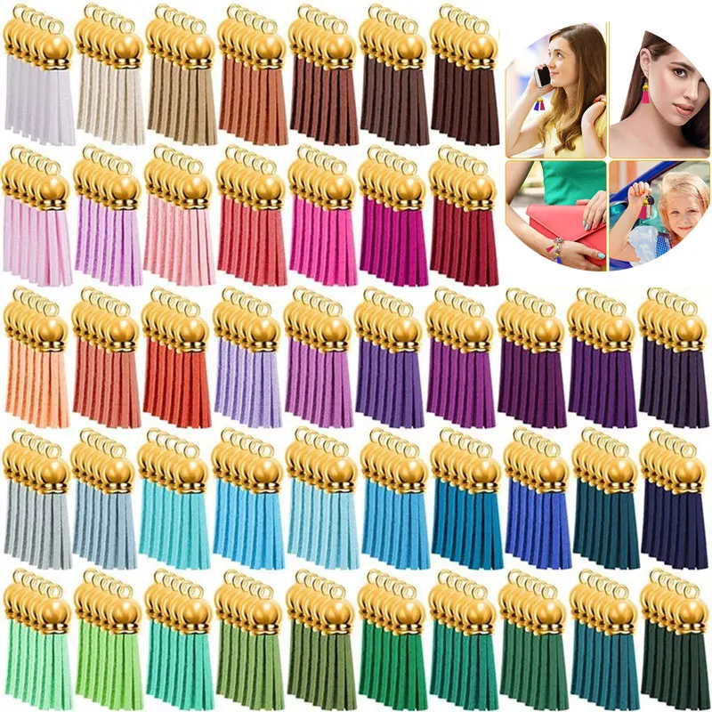 10/20Pcs Mini Tassels Leather Keychain Tassels for DIY Crafts Keychains Supplies Charms Earrings Bracelets Jewelry Making 3CM mini tassels