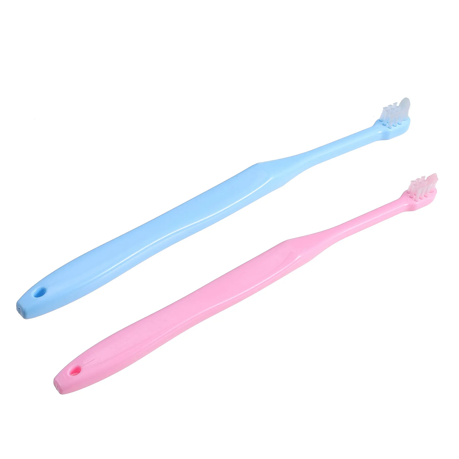 2Pcs Interspace Tuft 칫솔 컴팩트 치간 브러쉬 여행용 휴대용 견고한 그립 핸들 효율적인 청소