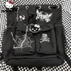 Sanrio Hello Kitty Dark Punk Rock Backpack New Japanese Style Harajuku Design Drawstring Shoulders Bag Y2k Girl Gothic Backpack 1