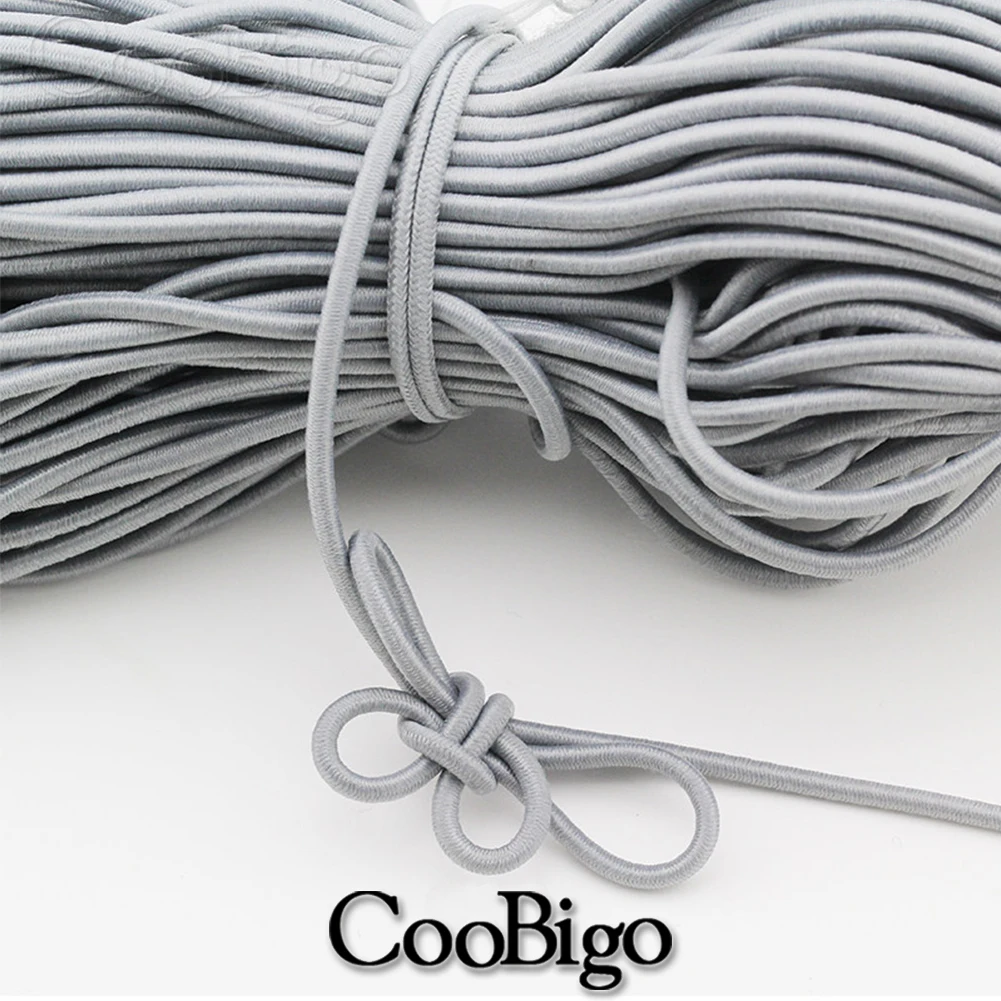 2.5mm Elastic Rope Elastic Band Shock Cord Bungee Rubber Band Stretch  Thread for Garment Accessory