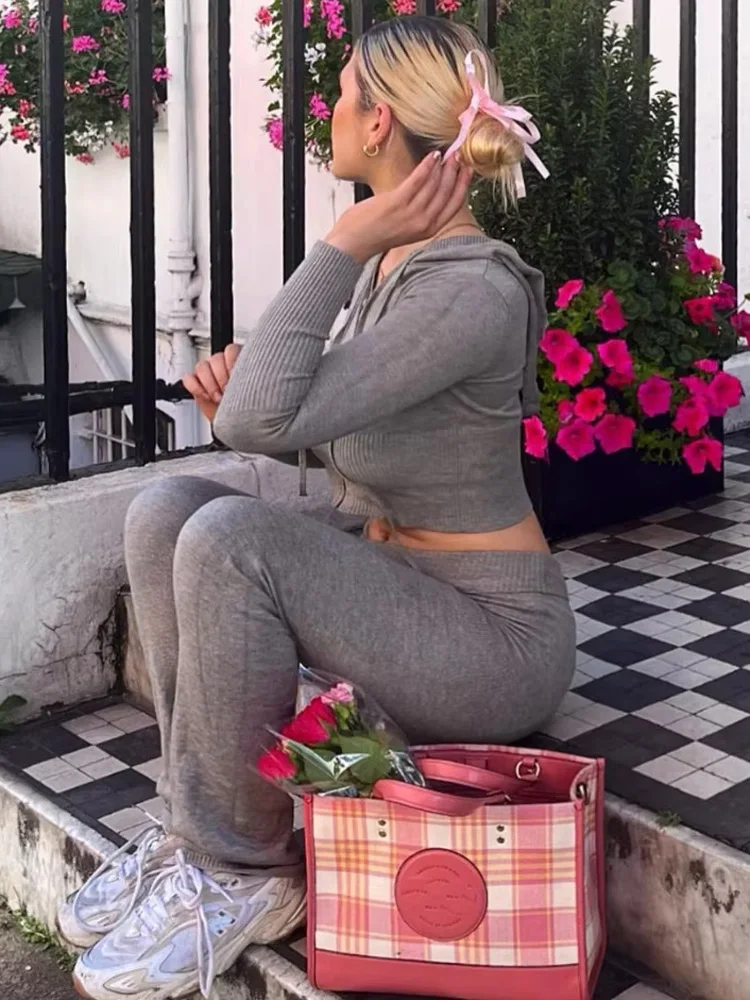 トップス Shesame knit track hoodie&pants setup ALLUDE Cashmere hoodie and track pants set | NET-A-PORTER